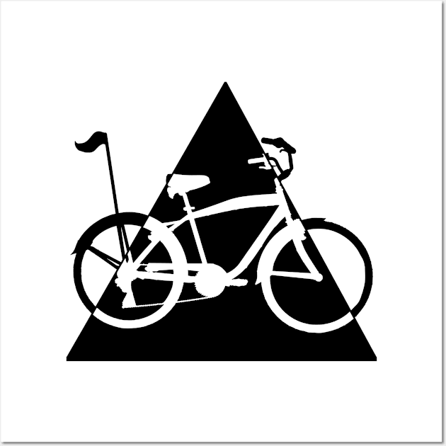 Hipster Triangle Bicycle Wall Art by SeijiArt